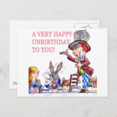 あなたへの非常に幸せなUnbirthday! ポストカード (正面/裏面)