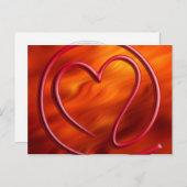 あなたへのEメール | ファイヤーレッド ポストカード (正面/裏面)