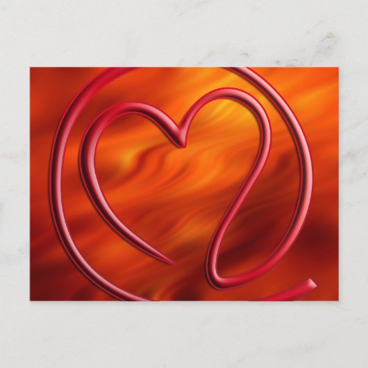 あなたへのEメール | ファイヤーレッド ポストカード (正面)