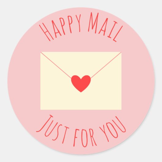 あなたへのHAPPY MAIL ラウンドシール (正面)
