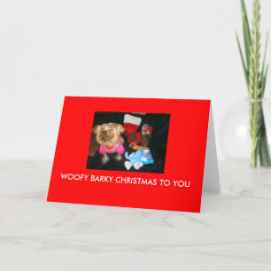あなたへのWOOFYのBARKYクリスマス シーズンカード
