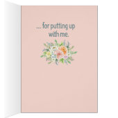 あなたまたは謝罪のおもしろいな友情の挨拶状を感謝していして下さい (内側 (右))