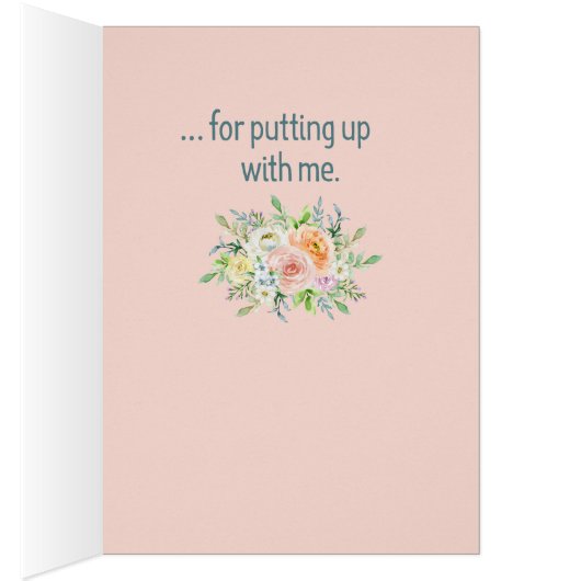 あなたまたは謝罪のおもしろいな友情の挨拶状を感謝していして下さい (内側 (右))