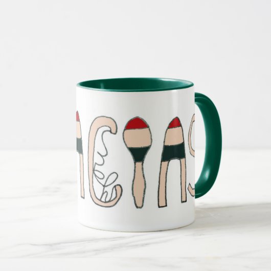 あなたまたはGraciasを感謝していして下さい マグカップ (正面右)