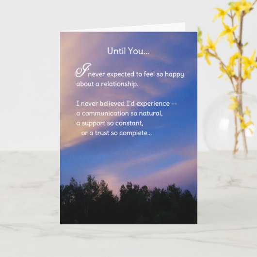 あなたまで…ロマンス カード (黄色い花)