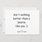 あなたみたいな親友は他にいないわ、最高の友達 シーズンカード (正面)