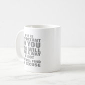 あなたもしにとって重要である コーヒーマグカップ (正面左)
