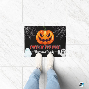 あなたもしのハロウィンパーソナライズされたファミリーに入るN ドアマット