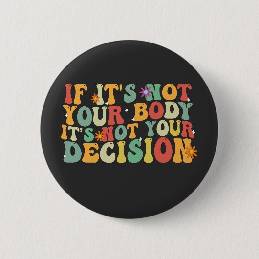 あなたもしの体ではないIt's Your Decision Pro 缶バッジ (正面)