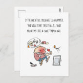 あなたもしの唯一のツールはハンマーアニメです ポストカード (正面/裏面)