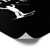 あなたもしの秋私はそこに行く – 斜面スキー休暇 ポスター (角)