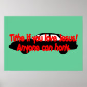 あなたもしはイエスを愛している!誰でも鳴る ポスター (正面)