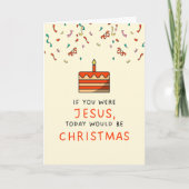 あなたもしはイエスユーモアのある誕生日カード シーズンカード (正面)