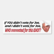 あなたもしはジョーに投票せず、私はJに投票しなかった