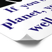 あなたもしは地球を救う – 気候変動引用文 ポスター (角)