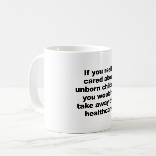 あなたもしは本当に気に未生の子供について コーヒーマグカップ (正面左)