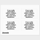 あなたもしは本当に気に未生の子供について 長方形シール (シート)