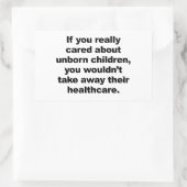 あなたもしは本当に気に未生の子供について 長方形シール (バッグ)