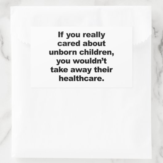 あなたもしは本当に気に未生の子供について 長方形シール (バッグ)