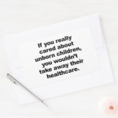 あなたもしは本当に気に未生の子供について 長方形シール (封筒)