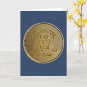 あなたもしは正気の奇跡が起こっカスタムた カード (黄色い花)