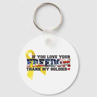 あなたもしは私の兵士の自由を愛し感謝していている。 キーホルダー