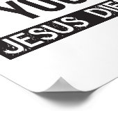 あなたもしは罪を犯さない、イエスは何の罪もなく死んだ ポスター (角)