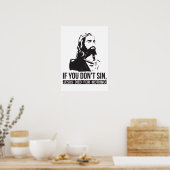 あなたもしは罪を犯さない、イエスは何の罪もなく死んだ ポスター (キッチン)