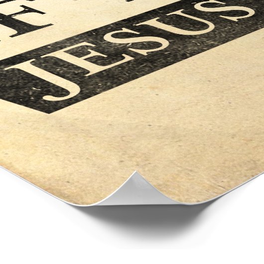 あなたもしは罪を犯さない、イエスは何の罪もなく死んだ。 ポスター (角)