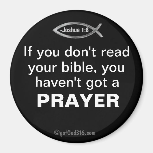 あなたもしは聖書読のgotGod316.comを持っていない マグネット (正面)