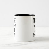 あなたもしは自分が美しいと確信している ツートーンマグカップ (中央)