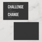 あなたもしを挑発しないし、それは変わらない 名刺 (正面/裏面)