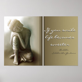 あなたもしスマイル...仏引用文ポスター ポスター