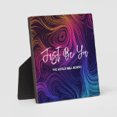 あなたらしくて素敵なグルーヴィーな渦巻き模様 フォトプラーク (正面)