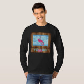あなたらしく フラミンゴ逆さまデザイン Tシャツ (正面フル)