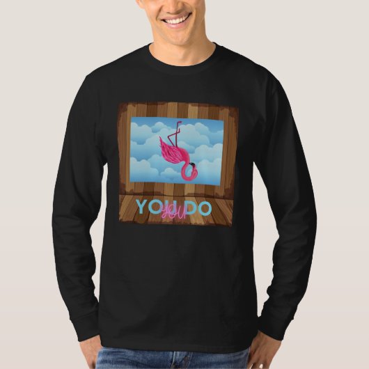 あなたらしく フラミンゴ逆さまデザイン Tシャツ (正面)