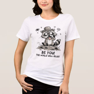 あなたらしく raccoon 楽しい サルカスティックな引用 トライブレンドTシャツ