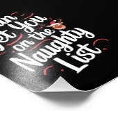 あなたをいたずらリストに入れることができる 面白いクリスマス フォトプリント            (角)