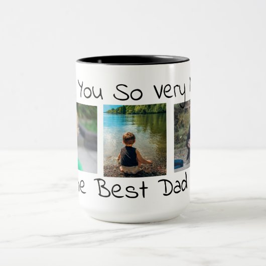 あなたをとても愛している |最高のパパ マグカップ (中央)