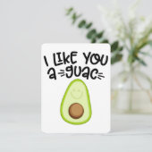 あなたをアボカド好き | 面白いアボカドのしゃれ | かわいい食べ物 シーズンカード (スタンド正面)