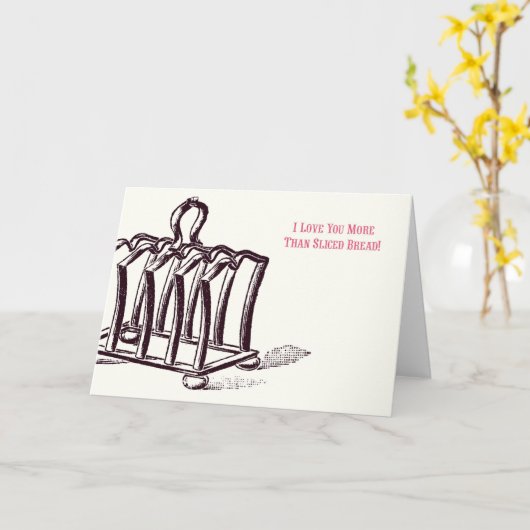 あなたをスライスしたパン以上に愛している! カード (黄色い花)