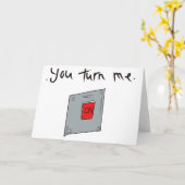 あなたをドキドキさせる、ロマンス、恋人、バレンタイン。 カード (黄色い花)