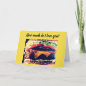 **あなたをバーガー以上に愛してる** 愛してる!! カード (正面)