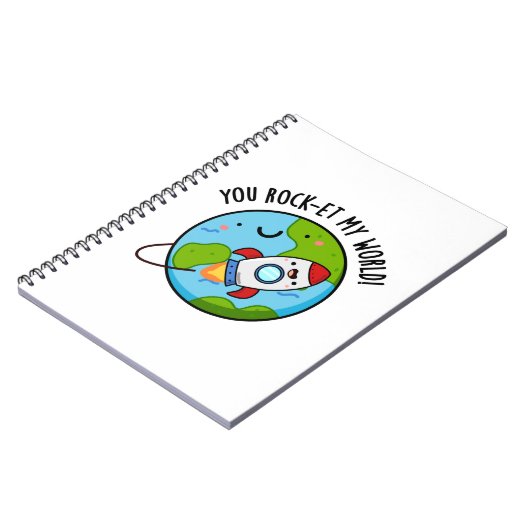 あなたをロケットで世界最高に面白く! ロケットのユーモアなパン ノートブック (左側)