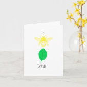 あなたを信じて (Bee Leaf) カード (黄色い花)