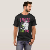 あなたを刺す猫看護師 Tシャツ (正面フル)