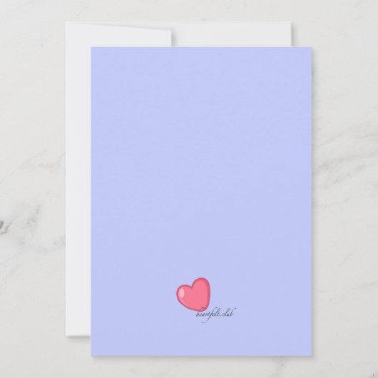 あなたを完成させる記念日カード (裏面)