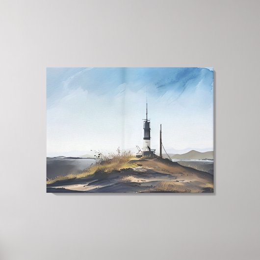 あなたを家に導く灯台 キャンバスプリント (正面)