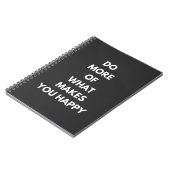 あなたを幸せにしてくれることをもっと行う ノートブック (左側)