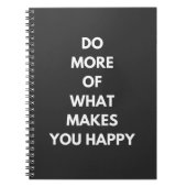 あなたを幸せにしてくれることをもっと行う ノートブック (正面)